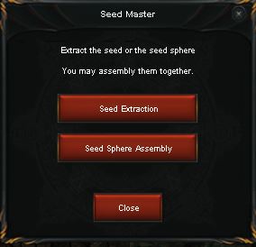 Seed Master Menu
