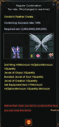 Creación Condor Feather